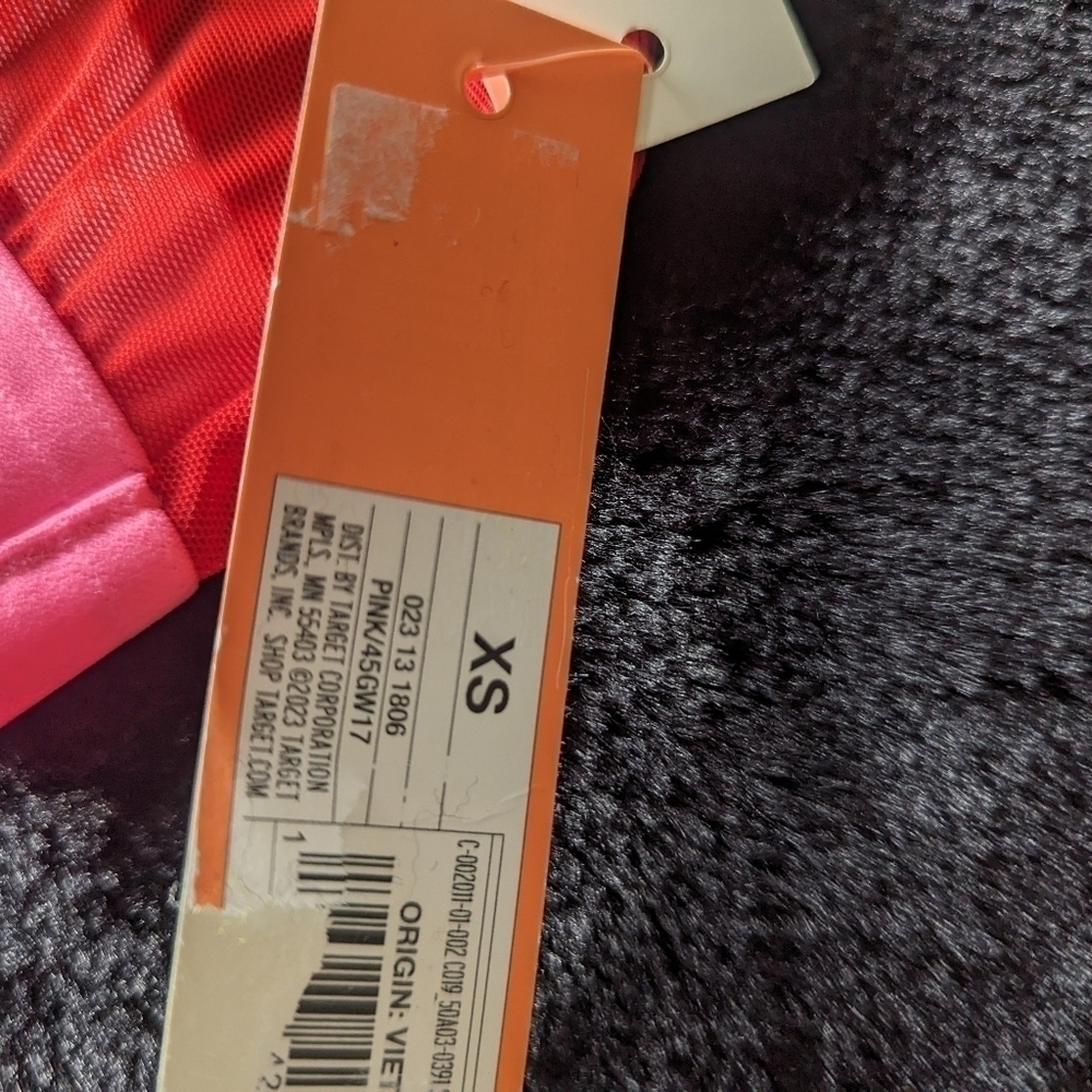 NWT Colsie Pink/Red Strappy Back Bralette XS - Picture 2 of 3